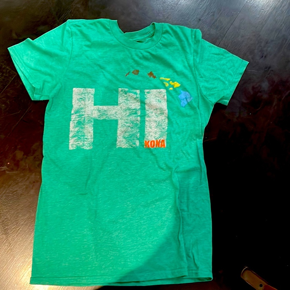 Super soft green Hawaii shirt